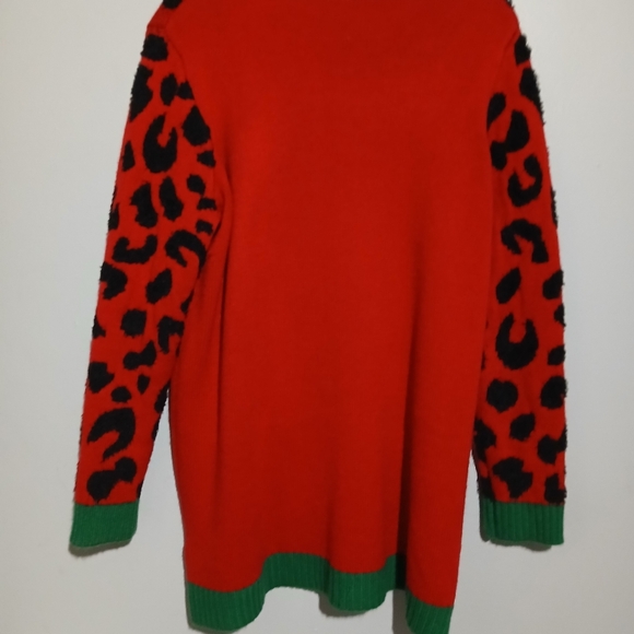 Festive Red Cat Sweater. Size XL - Picture 6 of 8